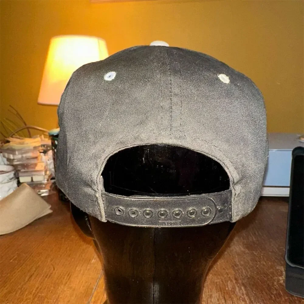 Vintage Chevrolet Snapback Hat Black Unisex Embroidered Logo Adjustable
